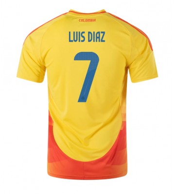 Colombia Luis Diaz #7 Hemmatröja Copa America 2024 Kortärmad